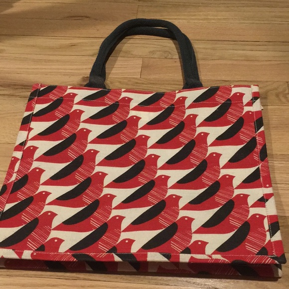 Orla Kiely RARE FIND Jute Birds Tote/Shopper Tesco - Picture 6 of 8